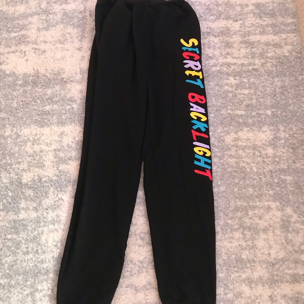 black joggers